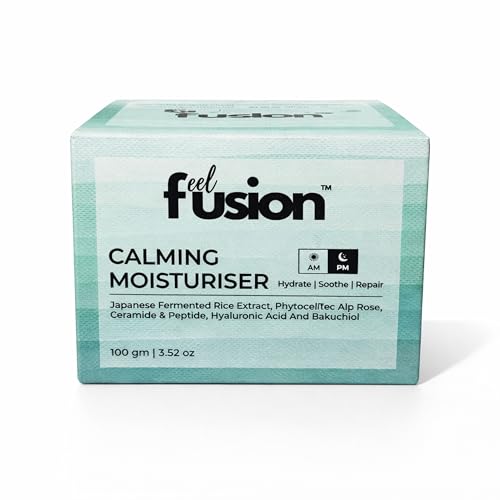 Image of Oil Free Aqua Based Calming Moisturizer with Japanese Fermented Rice, PhytoCelltec Alp Rose, Bakuchiol, Ceramide, Peptide & Hyaluronic Acid | Hydrates skin | Reduces Skin Dullness | Oil Free & Lightweight | For All Skin Types | Men & Women | 100 ml