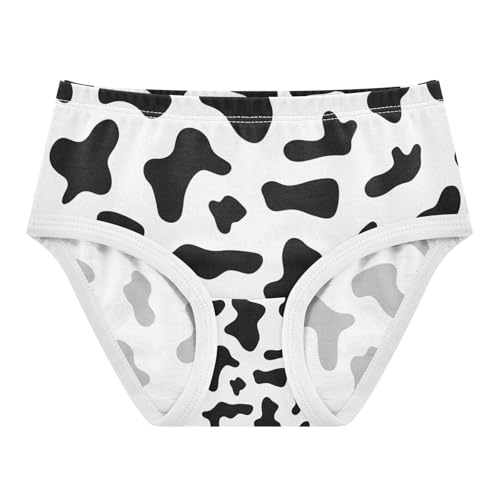 Cow Print Black White Toddler Girls's Underwear 2T 202c1138