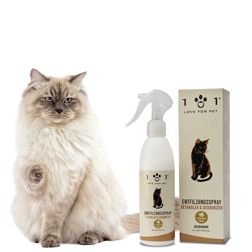 Entfilzungsspray und Polieren Natürlich für Katzen, 250ml - Spray Conditioner Löst die Knoten und Macht das Haar weich - Benötigt kein Spülen - Für alle Haartypen geeignet - Linea 101 Cover