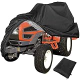 GEBIN Funda para Cortacéspedes, Equitación Cubierta de Cortadora de Césped, Cubierta Impermeable para Tractor de Muebles de Jardín Al Aire Libre, A...