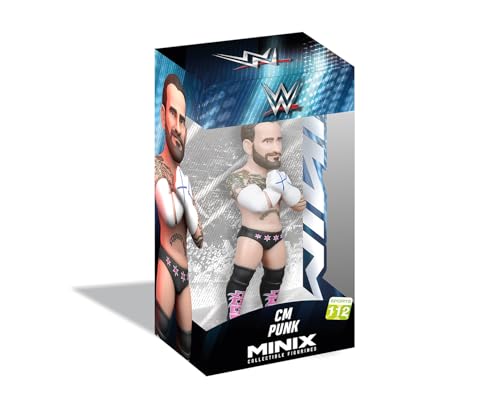 MINIX - Sports #112 - WWE - CM Punk - Figurine à Collectionner 12 cm