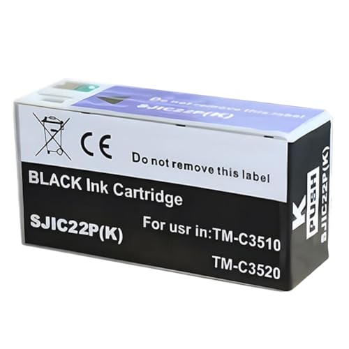 Cartouche d'encre C33S020577 jet d'encre noire pour étiquetage en commerce
