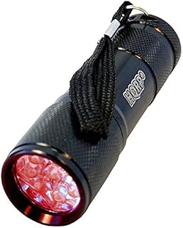HQRP Portable Pocket Red Light Flashlight with 9 LEDs for Watching Iguanas