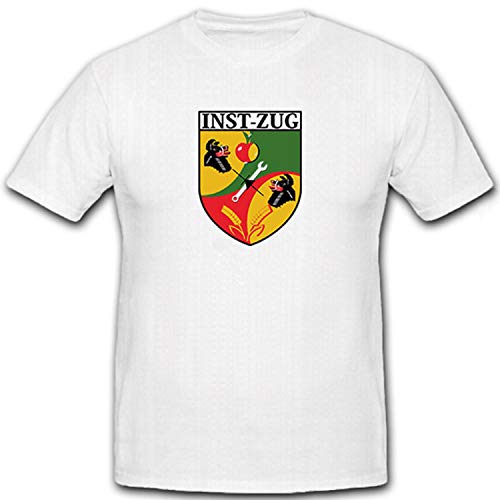 T-shirt PzBtl154 Inst Train 6666 Blanc 4XL Coton Manches Courtes Homme