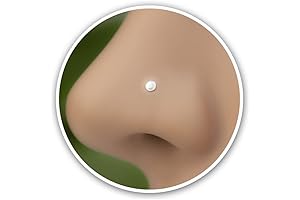 Delicate Flat Nose Stud In Sterling Silver