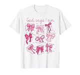 God Says I Am Bow Christian Valentines Girl Women
