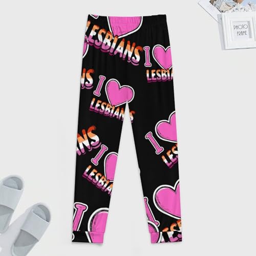 I Love Lesbians Men's Pajama Pants Lounge Pant Sleepwear PJ Bottoms3