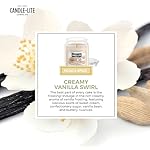Candle-lite Scented Candles, Creamy Vanilla Swirl Fragrance, One 18 oz. Single-Wick Aromatherapy Candle with 110 Hours of Burn Time, Off-White Color - Image 5