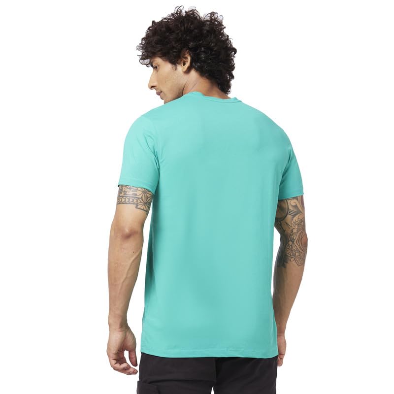 Image of Spykar Men's Slim Fit Round Neck Half Sleeve Printed Casual T-Shirt