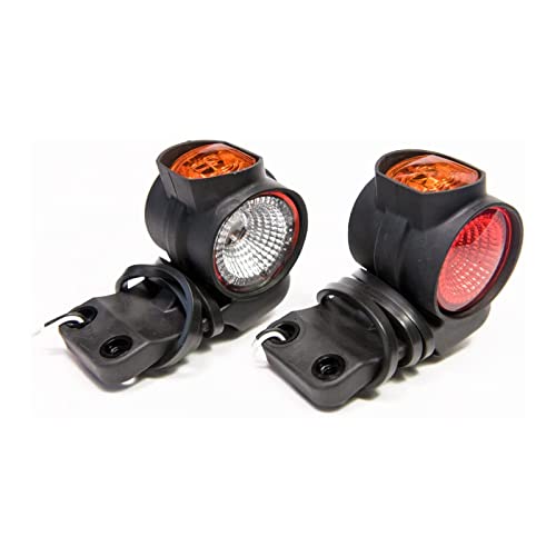 Web Truck 2 x LED Umrissleuchte Begrenzungsleuchte Hängend Positionsleuchte 12-24V, 3 Farben: weiß, rot, orange für LKW PKW Anhänger, Trailer, Wohnwagen usw