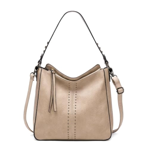 Montana West Hobo Bag for Women Designer Ladies Bucket Totes Purse Handbags Chic Shoulder Bag,MWC-HB-128-KH