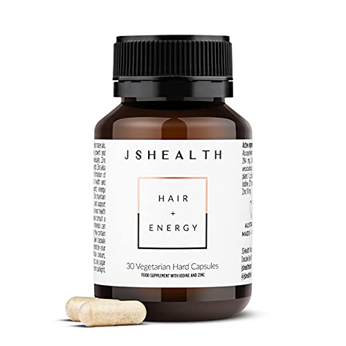JSHealth Vitamins Hair and Energy Formula | Hair Vitamins for Women and Men | Iodine and Zinc Supplement for Hair...