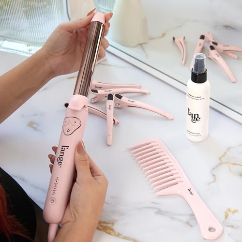 L'ANGE HAIR Le Pirouette 25MM Titanium Rotating Curling Iron, Blush - image 8