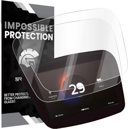 Image of ArmourPro Screen Guard for Ola S1 / S1 Pro /Ola S1 Air Electric Scooter, Full Screen Protector with Installation Kit, HD Clear Display Protection, Scratch Resistant - Pack of 2