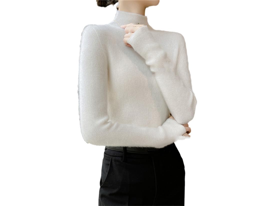 Damski sweter wełniany sweter wąski zimowy ciepły dzianinowy swetry swetry damskie top sweter z długim rękawem