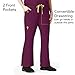 WonderWink Origins Women’s Romeo Flare Leg Cargo Pant - Wine, M Petite