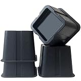 Hiflora Bed Risers 3 inch-Heavy Duty Furniture Risers Square Dorm Lifts for Couch Table Desk Sofa Ch