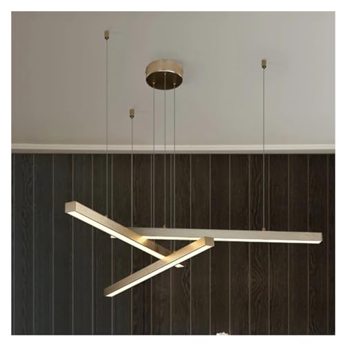 Lustre suspension LED anti-éblouissement en aluminium pour table de salle à manger