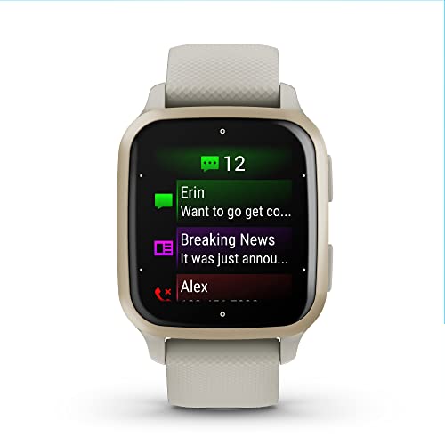 Garmin Venu® Sq 2 - Music Edition, Gps Smartwatch, All-Day Health Monitoring, Long-Lasting Battery Life, Amoled Display, Cream Gold And French Gray #TOP1