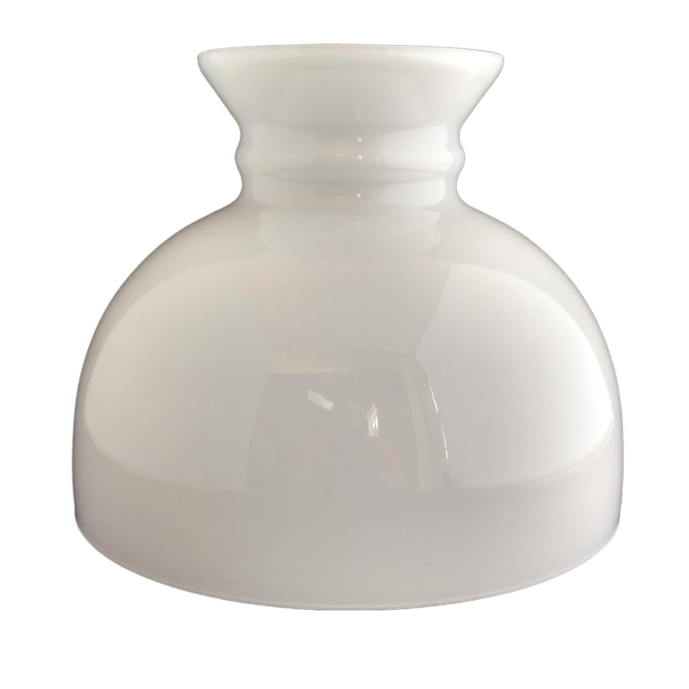 Aladdin Mantle Lamp Co. 10" diameter Glass Lampshade - M540 Opal Student Shade