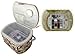 Michley Large Premium Owl-patterned Sewing Basket with 41-PC Sewing Kit, 10.5-inches by 8-inches by 6.7-inches