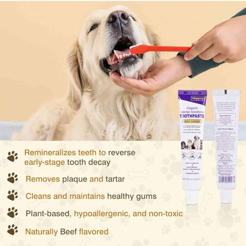Toothpaste | Teeth Cleaning and Fresh Breath Dental Care for Maltese Shih Tzu and Other Hybrid Dogs | Soothes Inflamed Gums | Safe for Puppies | Vet Formulated 1 Pack (2.4 OZ) Toothpaste | Teeth Cleaning and Fresh Breath Dental Care for Maltese Shih Tzu and Other Hybrid Dogs | Soothes Inflamed Gums | Safe for Puppies | Vet Formulated 1 Pack (2.4 OZ)