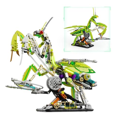 QLT QIAOLETONG Lot de 999 blocs de construction avec lumière, animaux exotiques créatifs pour garçons et filles âgés de 8 à 16 ans et plus