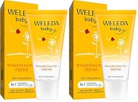 WELEDA Bio Baby Calendula Wundschutzcreme 30ml - Naturkosmetik Babypflege Windelcreme schützt empfindlicher Babyhaut im Windelbereich. Natürliche Hautpflege hilft bei gereizter Haut & Windelausschlag – Ansicht 1