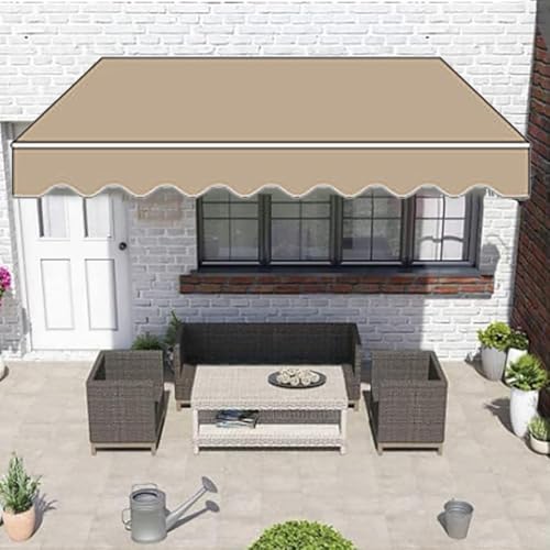 Catálogo para Comprar On-line Telas para toldos - los más vendidos. 45 LSJINGS Toldo de Repuesto for Exterior, Cubierta for Puerta, Ventana, Parasol, Tela Impermeable de poliéster, Lona de Refugio.(Camel,4x3m/13x10ft)