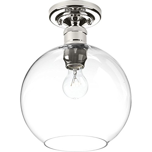 Flash Deals - 40% OFF Progress Lighting P350046-104 Hansford Close-to-Ceiling, Polished Nickel