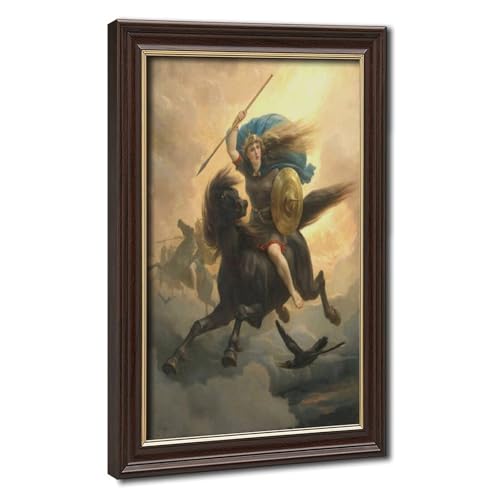 Tableau Valkyrie Arbo avec cadre pour habiller un grand mur de salon vide
