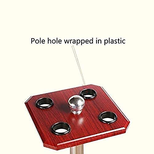 Support de billard pour 4 queues, rack marron vertical et durable pour accessoires de billard