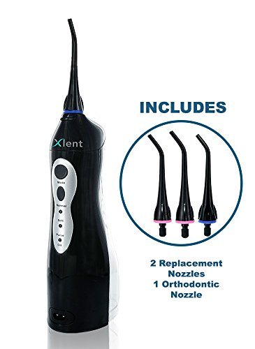 Cordless Oral Irrigator/Flosser Designed to be Compact, Portable, and Minimally Loud to Meet Your Daily Oral Hygiene Needs, Black Color