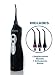 Cordless Oral Irrigator/Flosser Designed to be Compact, Portable, and Minimally Loud to Meet Your Daily Oral Hygiene Needs, Black Color