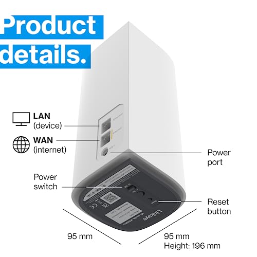 LINKSYS Router WiFi Mesh Tri-Band MX6202 - Router - Immagine 6