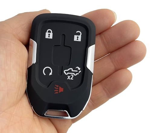 5 Button Replacement Keyless Entry Key Fob Cover fit for Chevy Silverado 2022 2021 2020 2019 and GMC Sierra 1500 2500HD 3500HD Denali XKeyless Entry Remote Control Key Fob Shell - Image 4