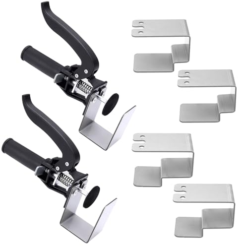 2 Pièces Serre-Tiroir Réglable, Robuste et Facile à Utiliser, Serre-Tiroir en C, Applications Polyvalentes, Pinces de Tiroir, pour le Travail du Bois, les Meubles (Noir)