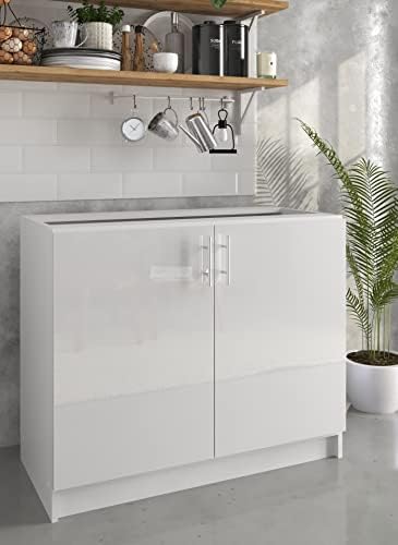 Kitchen Base Cabinet  1000mm  Base Kitchen Unit by JD Greta - Dark Grey