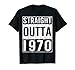 T-shirt pour 50e anniversaire avec inscription « Straight Outta 1970 » T-Shirt