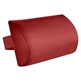 amleso 屋外パティオラウンジチェア枕芝生リクライニングヘッドレストポータブル多目的屋外長椅子交換用ヘッドレストレッド