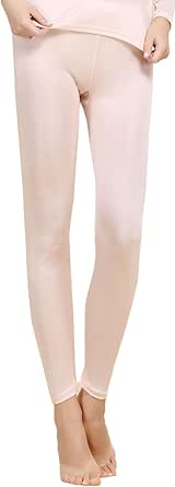 Women Mulberry Silk Thermal Long Johns Underwear Bottom Lightweight Silk Leggings Base Layer Pants