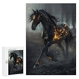 【Une pièce mémorable】 : faites plaisir et défiez votre famille et vos amis en reconstituant cet incroyable puzzle de Fantasy Horse Glow Black 300 PCS. Ramenez à la maison des heures de plaisir et de divertissement que tout le monde appréciera.