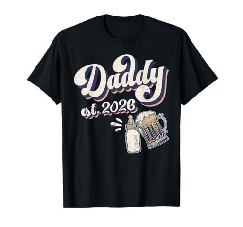 Daddy Est. 2026, Prima Festa del Papà, Nuovo Papà Maglietta