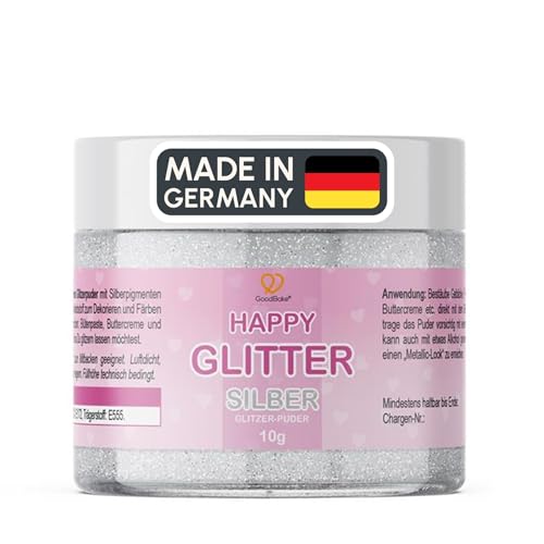 Günthart BackDecor 7g | Essbares SILBER Puder | Lebensmittelfarbpuder | Silber Glitzer