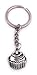 H-Customs Cupcake gâteau Porte-clés Pendentif en métal argenté