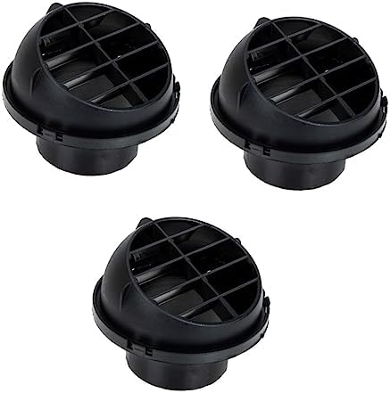 Milisten 3pcs Dryer Vents Car Heater Rv Vent Rv Ac Vent Cover Replacement Air Vent Covers Rv Air Conditioner Cover Rv Heater Vent Cover Air Vents Duct Pipe Air Vent Round Abs Hose