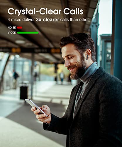 coioc Bluetooth Kopfhörer, Kopfhörer Kabellos Bluetooth 5.3, CVC8.0 in Ear Kopfhörer Bluetooth, Ultralicht und… - Image 6
