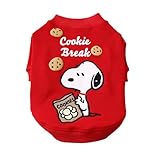 OUHUAN ペット服 犬服 ドッグウェア Tシャツ パーカー 春秋冬 二足 犬の服 可愛い スヌーピー 綿製 ペットウェア 犬猫洋服 柔らかい 防寒 保温 人気 仮装 小中型犬服 猫服 犬用コスチューム ペット用品 クリスマス (M，レッド)