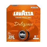 Lavazza A Modo Mio Delizioso   16 x 16 capsules (256 capsules)   Arabica Blend   Floral   Floral et légèrement liquoreux   Intensité moyenne (8)   Capsules pour machine à expresso   256 unités