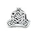 JIEJINGN 925 Sterling Silver Cendrillon’s Pumpkin Charm Clear CZ Fit Original Bracelet Pendentif